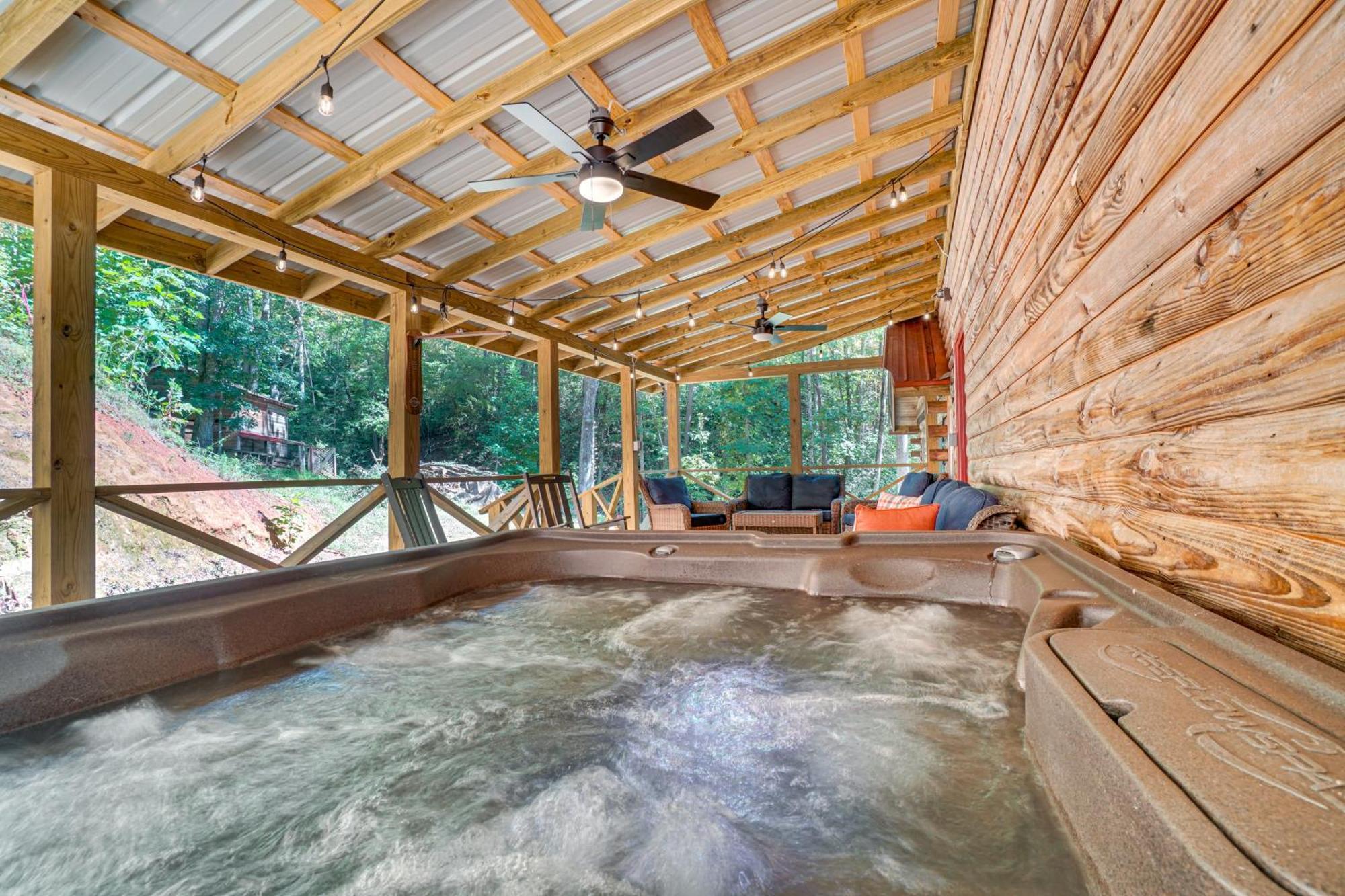North Georgia Mtn Escape With Hot Tub And Games! Villa Sautee Nacoochee Exterior photo